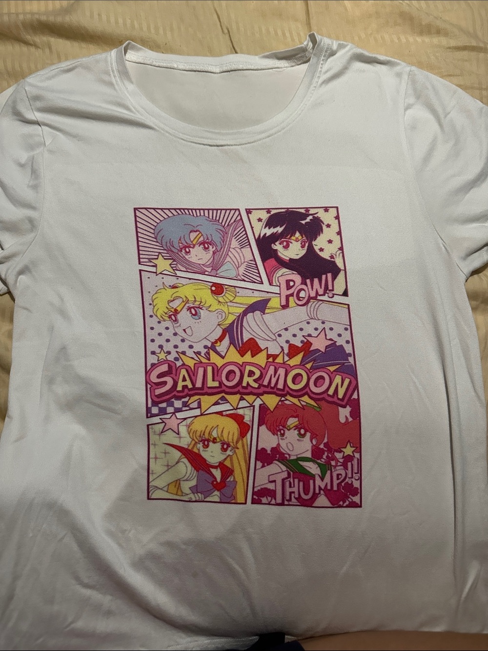 Sailor Moon White Graphic Kids Tee